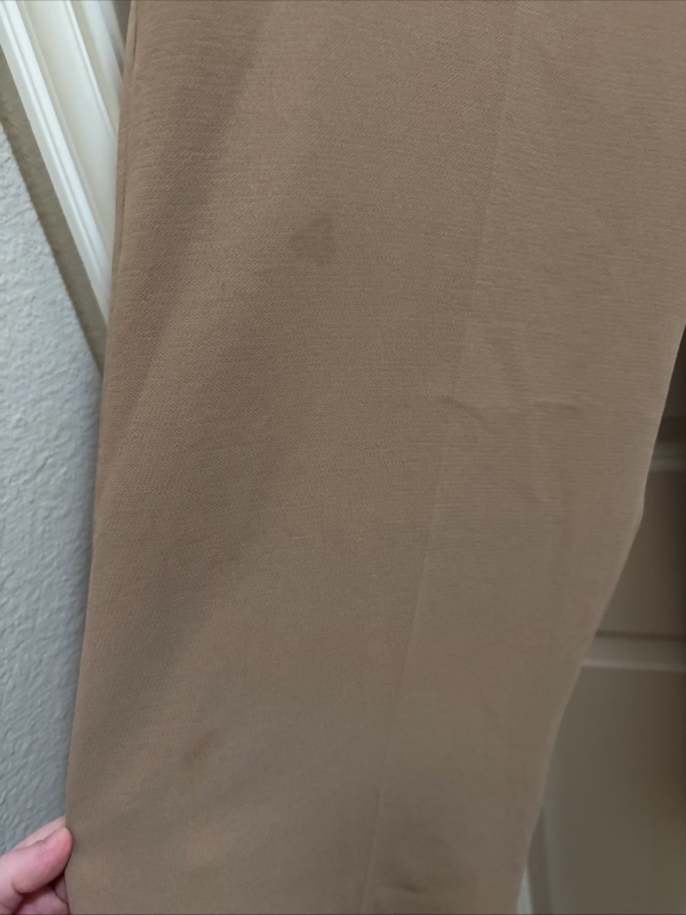 Women’s Aritzia Wilfred The Effortless Pants Desert Sand Wide Leg Workwear Sz 10 - Picture 3 of 5